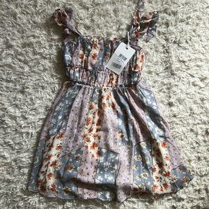Small, Hello Molly, blue/ multi floral dress